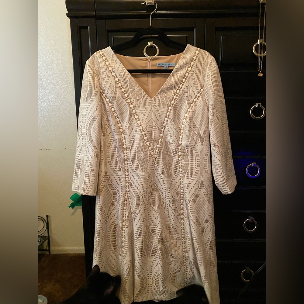 Creme lace dress